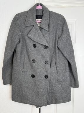 Vintage J. Percy Marvin Richards Gray Wool Peacoat Women’s M USA